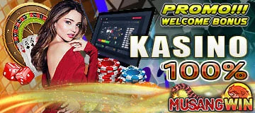 Banner bonus live casino 100% MUSANGWIN