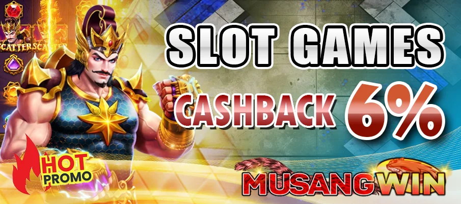 Banner cashback slot 6% MUSANGWIN