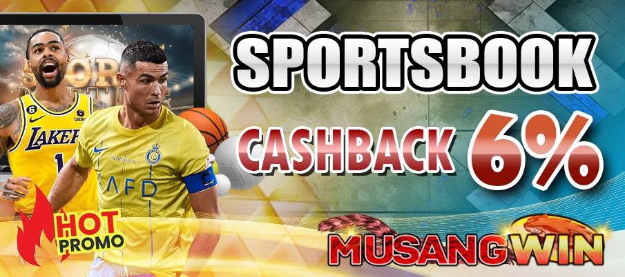 Banner cashback sportsbook 6% MUSANGWIN