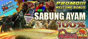 Banner event sabung ayam MUSANGWIN