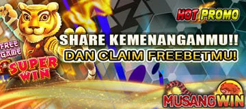 Banner promo freebet share kemenangan MUSANGWIN